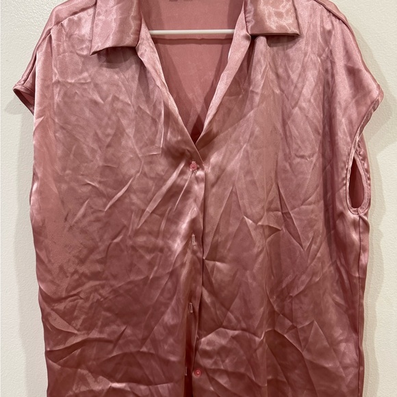 Express Blush Satin Shirt - Picture 1 of 6